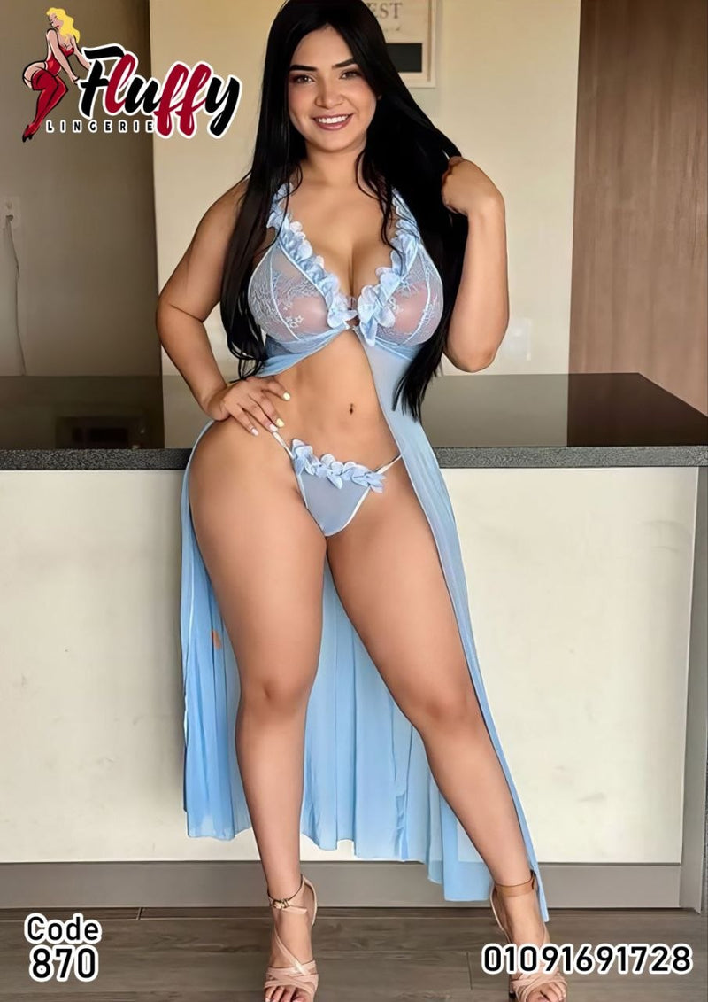 Lingerie Long Robe Set – Code 870
