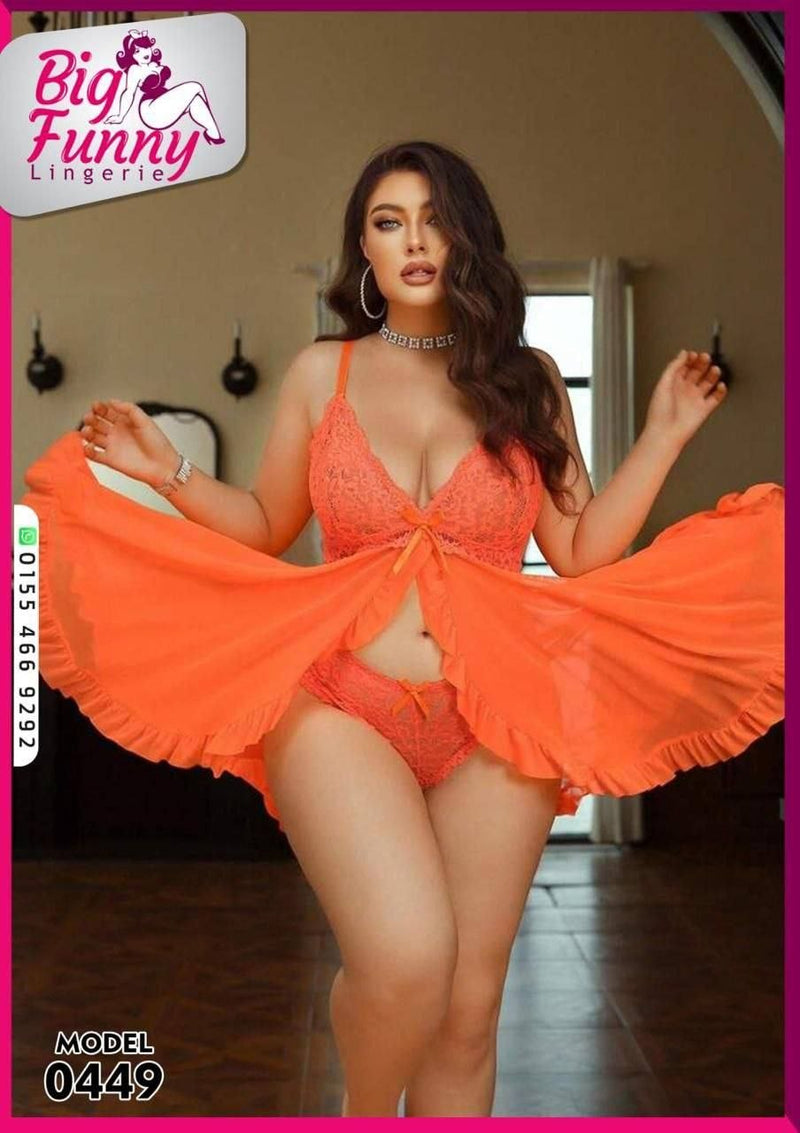 Big size Lace Lingerie Set – Model 0449