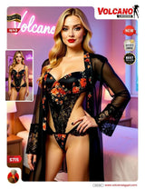 Floral Robe Lingerie Set – Code S715