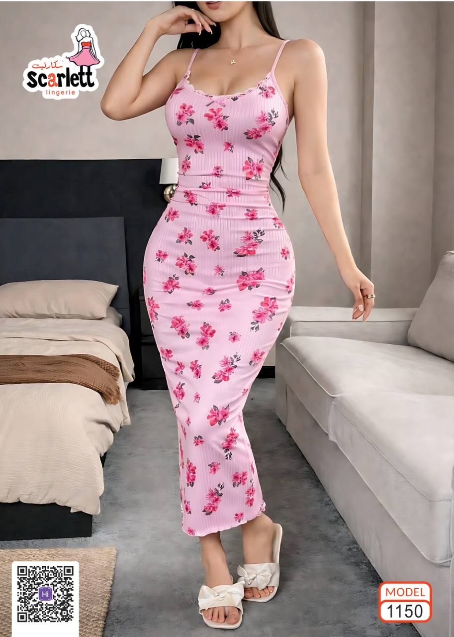 Floral Maxi Dress – Model 1150