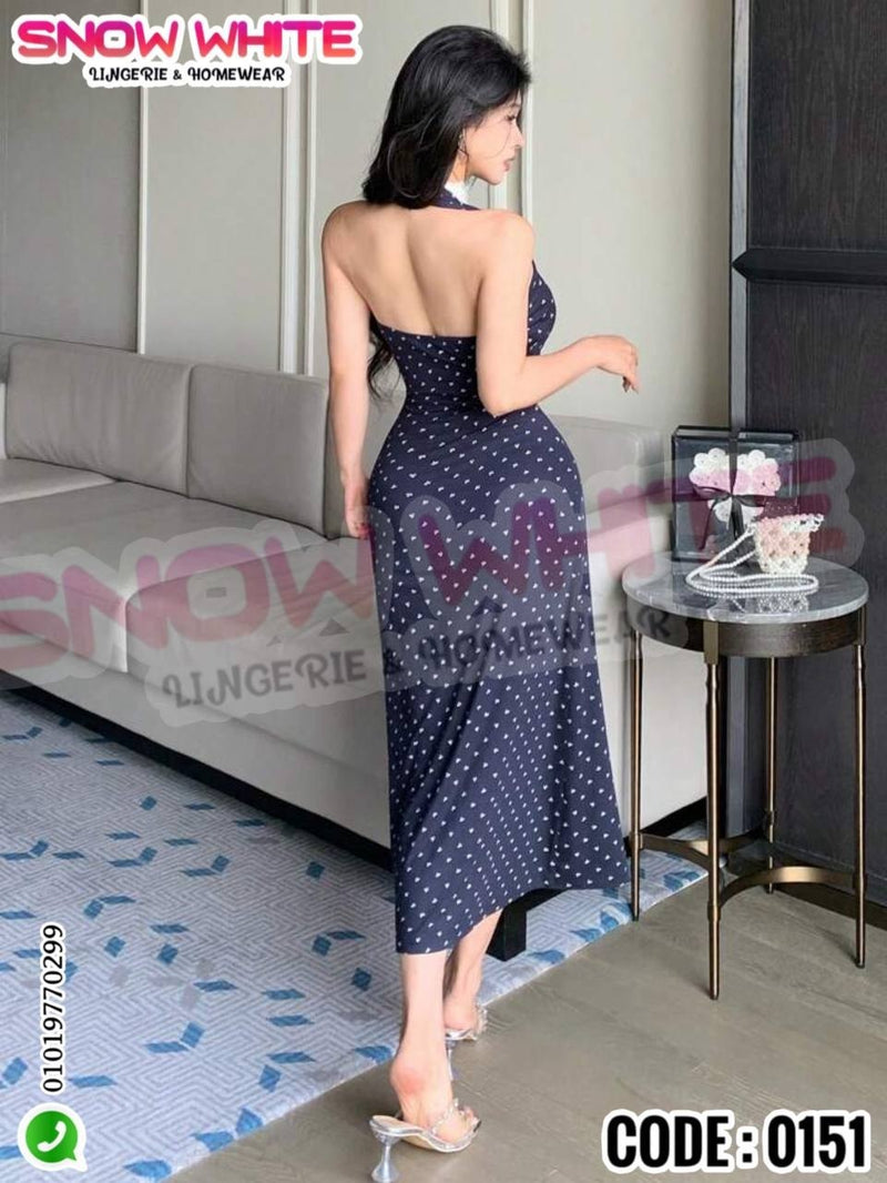 Printed Maxi Home Dress for Women | Code 0151
