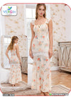 Floral Maxi Nightgown for Women – Elegant Printed Sleepwear