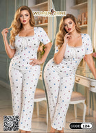Heart Print Pajama Set – Women’s Homewear & Sleepwear