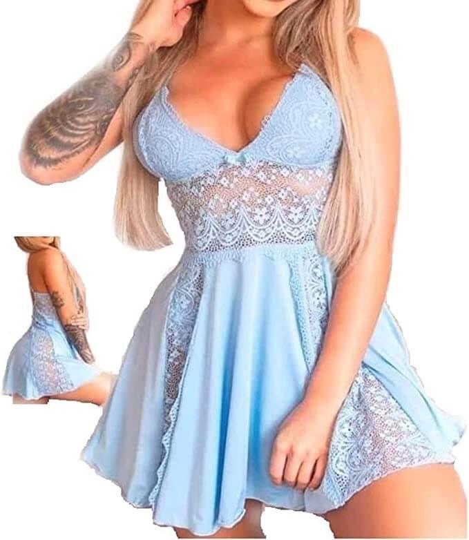 Sexy BabyDoll Lingerie Multi Playsuits Short Nightshirt Women Code 1504 - Divarouj