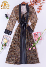 قميص نوم طويل بالروب تايجر - Divarouj