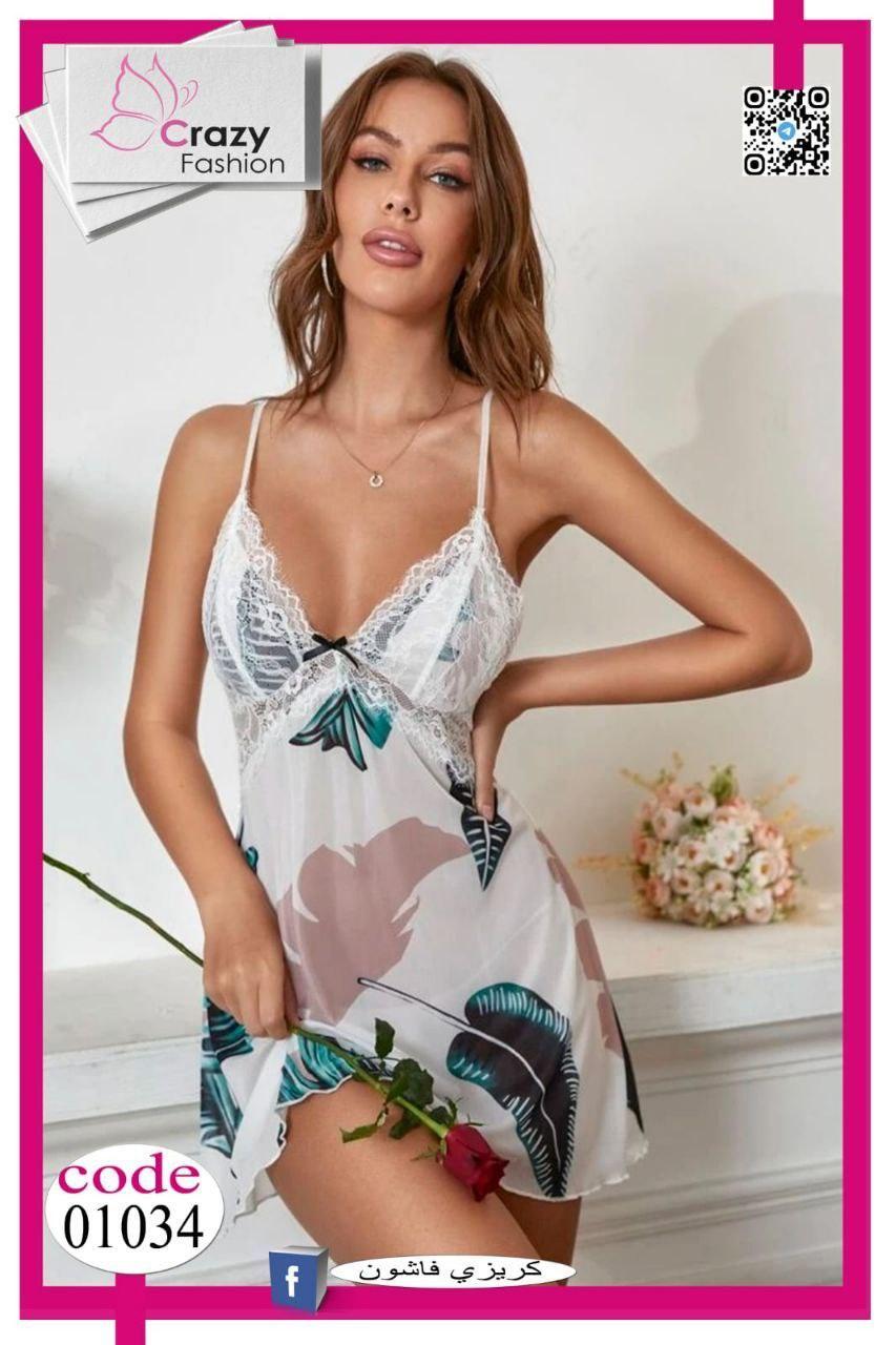 قميص نوم قصير كود 01034 - Divarouj