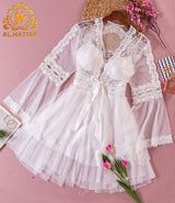 لانجيري طقم قصير بالروب مستورد 22 - Divarouj