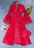 Lingerie On The Wedding Day - 3 Pieces - Long - With Embroidery In The Robe